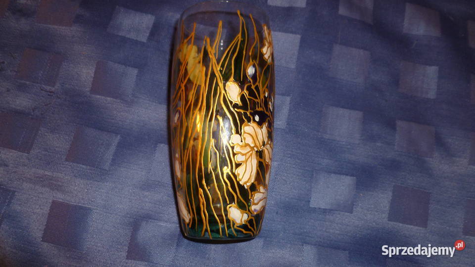 Flakonik szklany ręcznie malowany Kraków