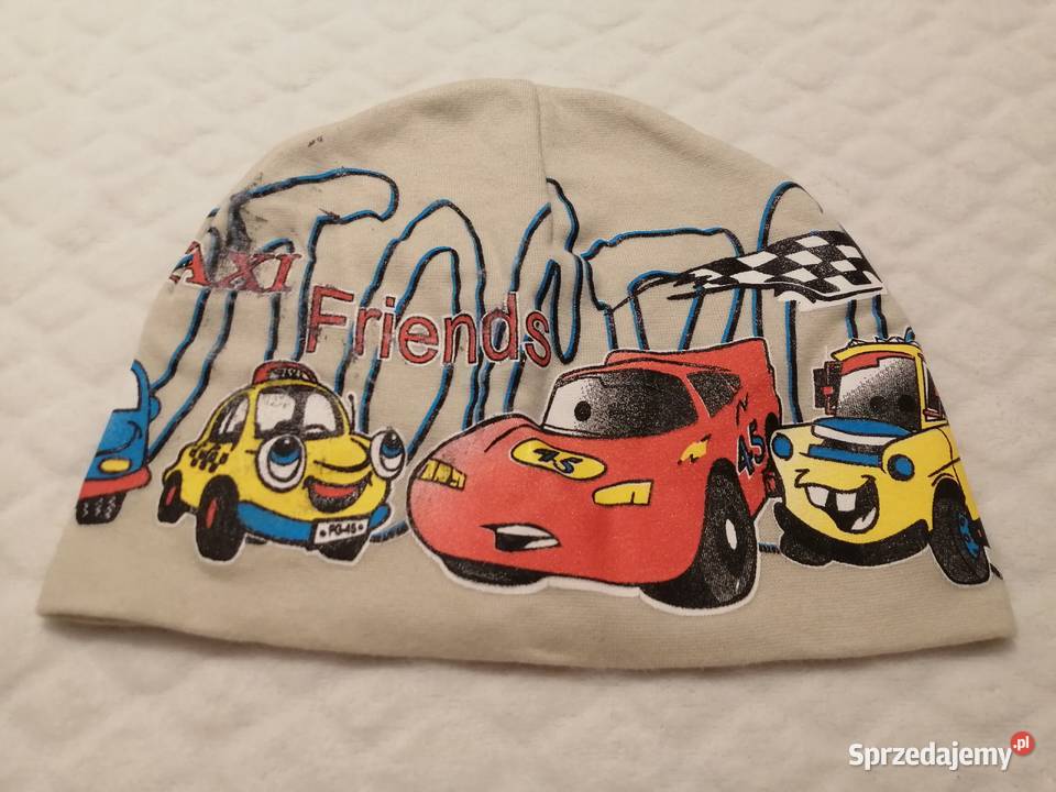 Czapka chłopięca beżowa auta taxi friends 45 Czeladź