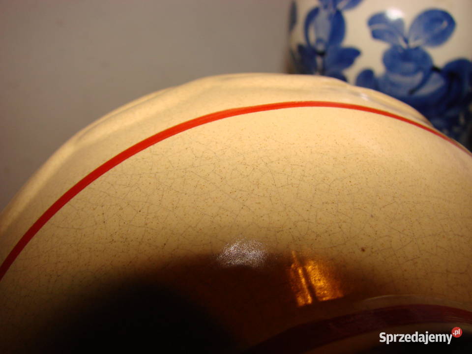 Bolesławiec wzór kaszubski dzbanek PRL Pruszcz Gdański