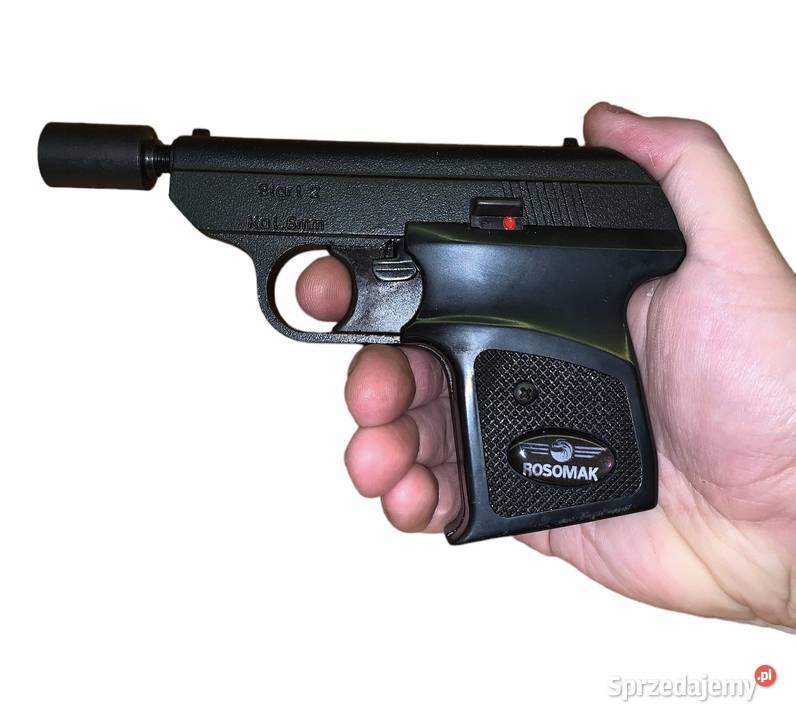 PISTOLET HUKOWY 6MM START 2 ALARMOWY ZESTAW NA