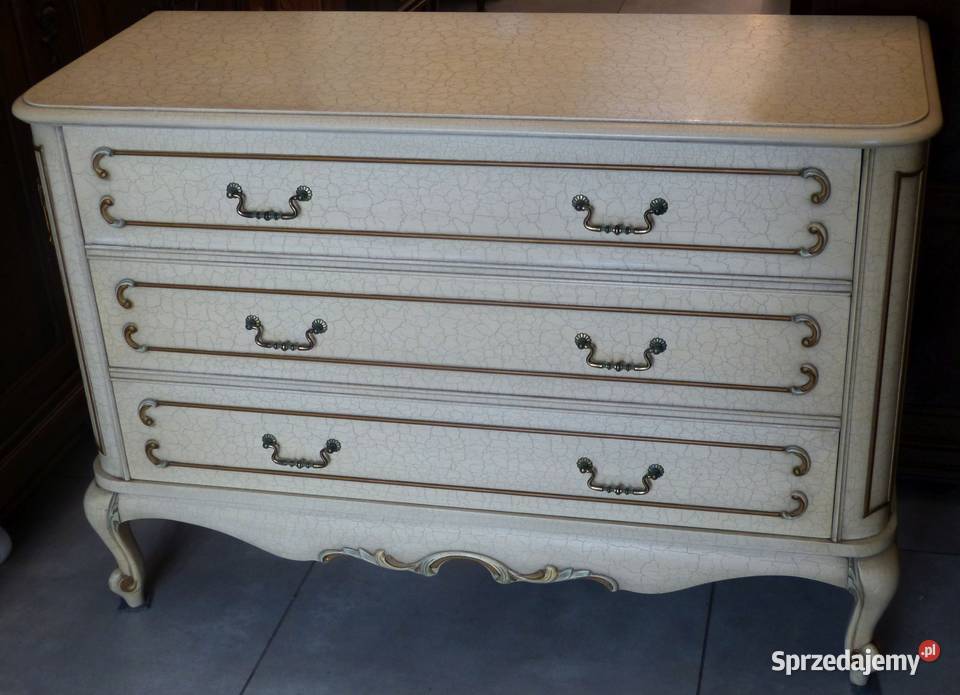 Komoda ludwikowska ecru kompletusklep Dąbrowa Dąbrowa Górnicza