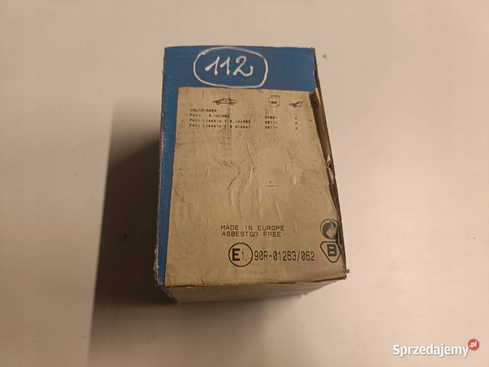 KLOCKI HAMULCOWE VW Polo III PRZEDNIE przód osobowe Rudka sprzedam