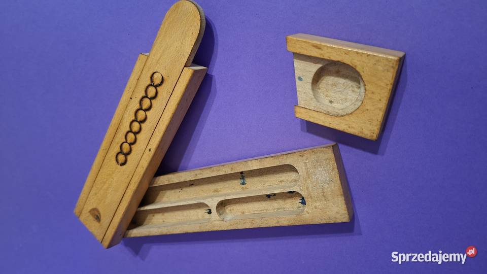 PIÓRNIK DREWNIANY vintage PRL używany rozkładany sprzedam