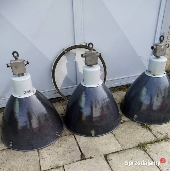 Stare wiszące lampy przemysłowe Kudowa-Zdrój