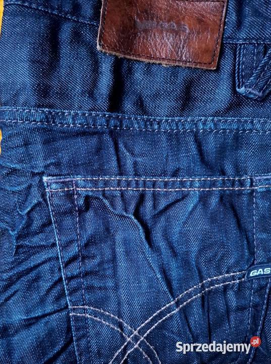 spodnie jeans pomarszczone ciemny granat 30x30 Warszawa
