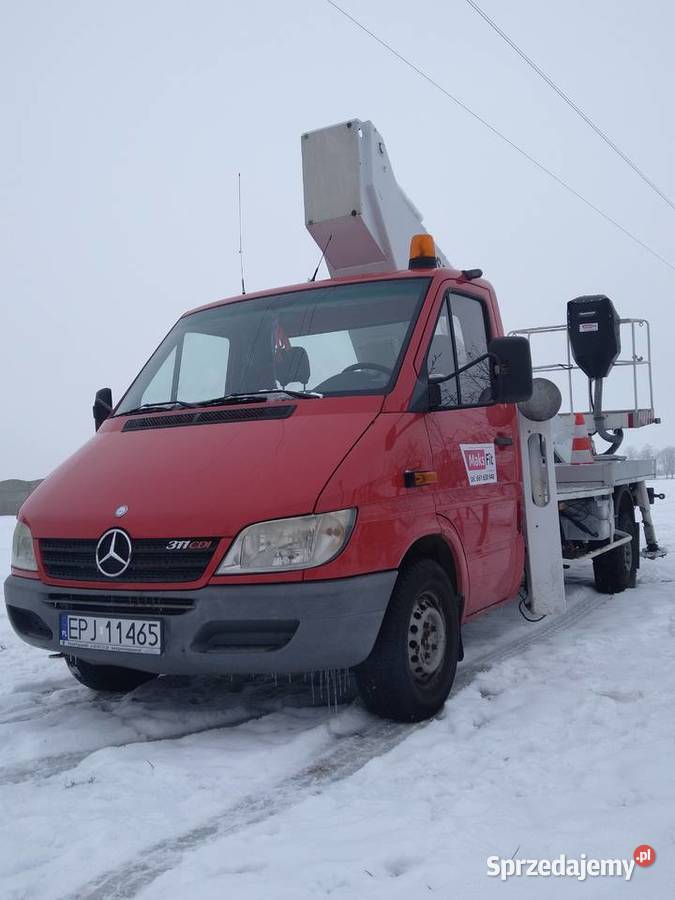 Podnośnik koszowy Mercedes sprinter GSR 200 Rząśnia