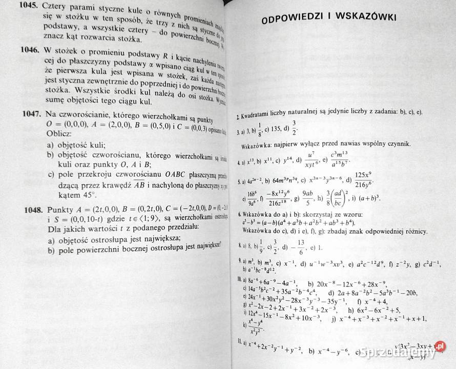Zbiór zadań z matematykikl kl 34 LO Norbert Rok wydania 1999 Chełm