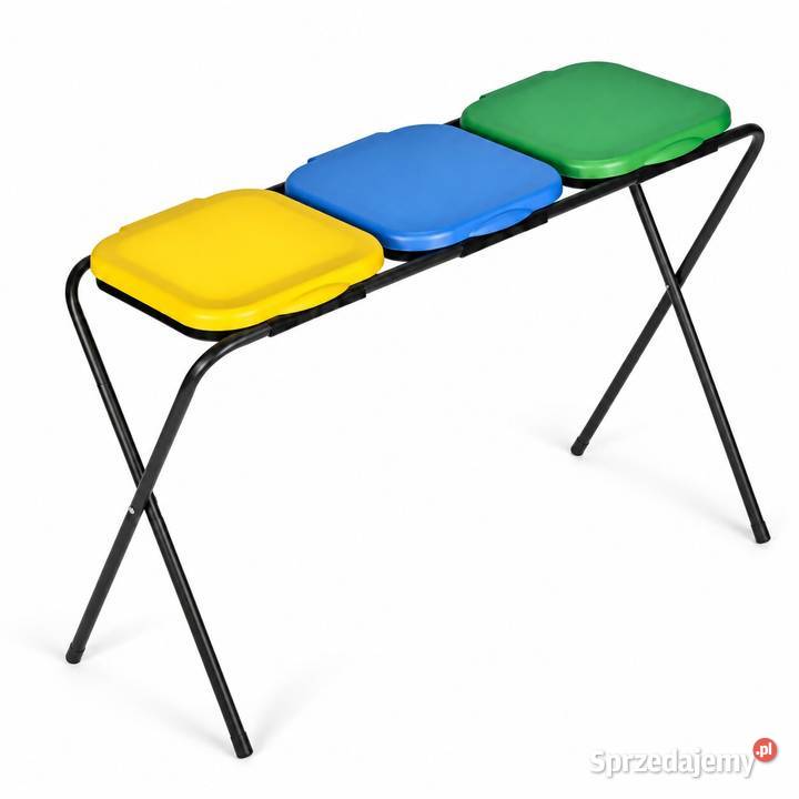 Stojak do segregacji śmieci 3x120 litrów sprzedam