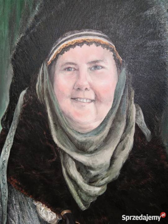Portret na zamówienie stylizowany malarstwo Gdańsk