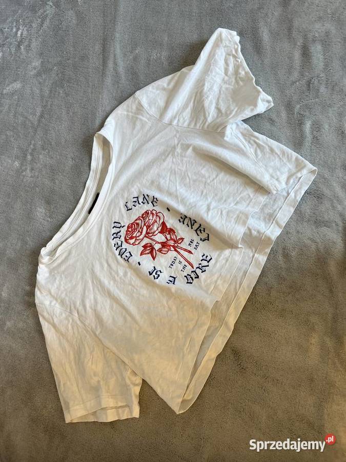 Tshirt crop top biały Jasło