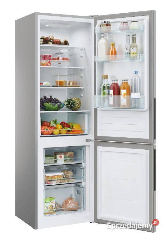 Lodówka Candy City Combi CCT3L517ES 176 Srebrny