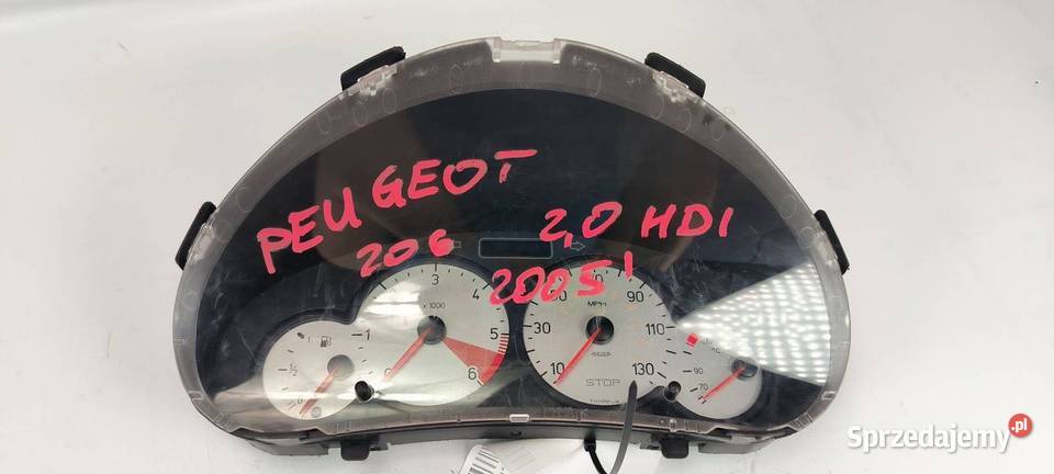 LICZNIK ZEGAR PEUGEOT 206 9656697080 osobowe Lipno sprzedam