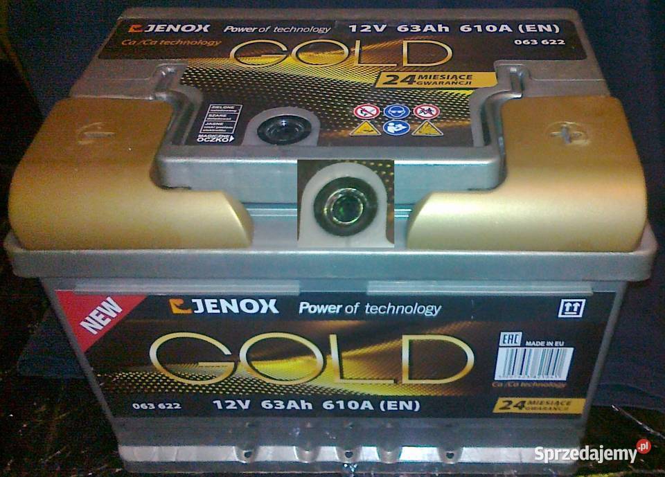 Akumulator rozruchowy Jenox Gold 12V 63Ah 610A P Warszawa