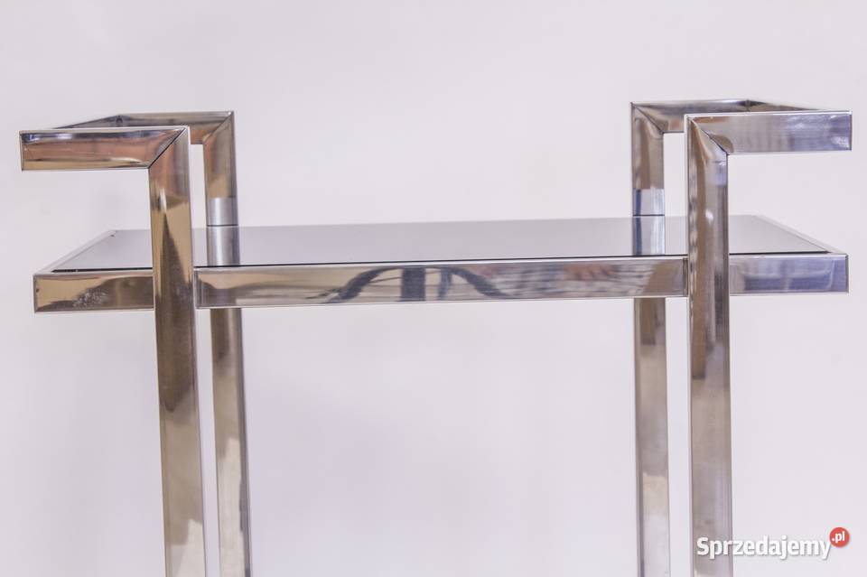 Stolik na kółkach barek na alkohol glamour chrom Limanowa