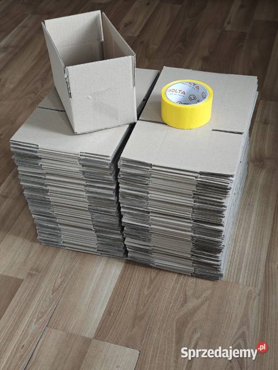 100 kartonów klapowych 200x120x80 Taśma żółta Słupsk