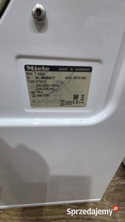 Suszarka wywiewna Miele T 4363 6 Solidna i wolnostojące Pralki i suszarki Wrocław
