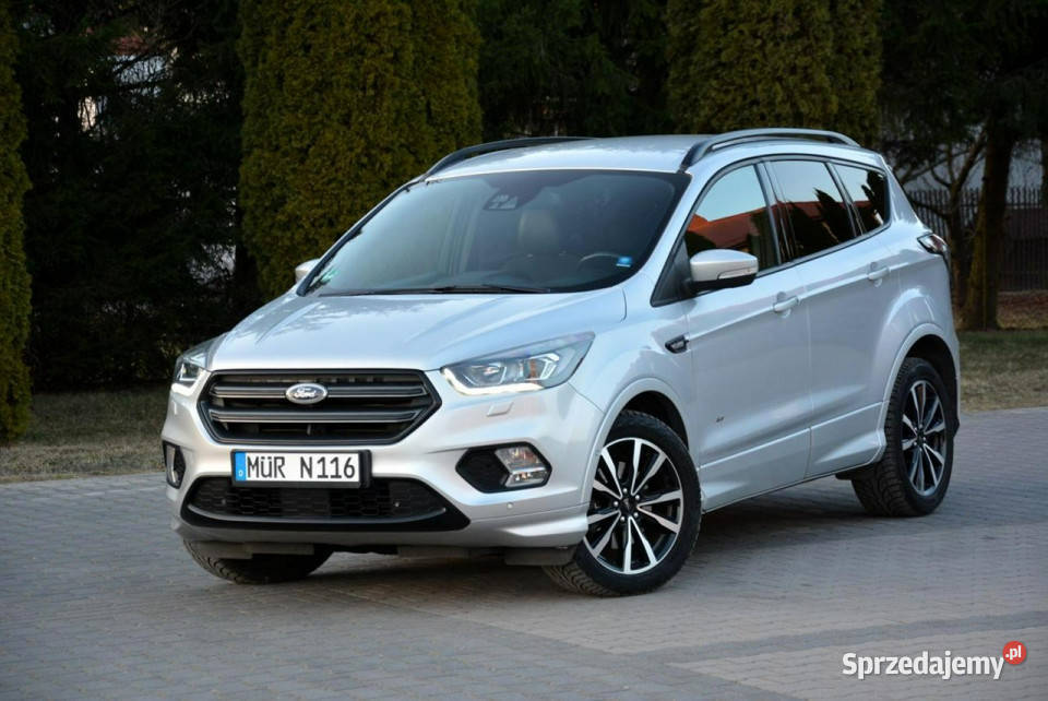 Ford Kuga STLine Skóry 4X4 CityStop Xenon Ledy system Start-Stop Samochody osobowe