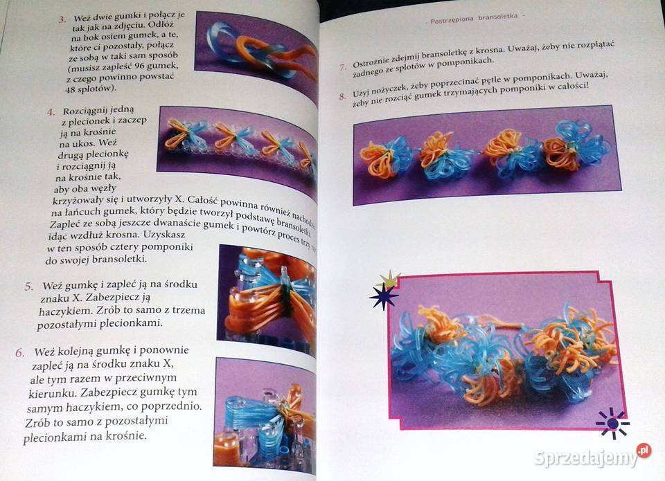 Magiczne gumki loom Ozdoby John McCann Becky Chełm