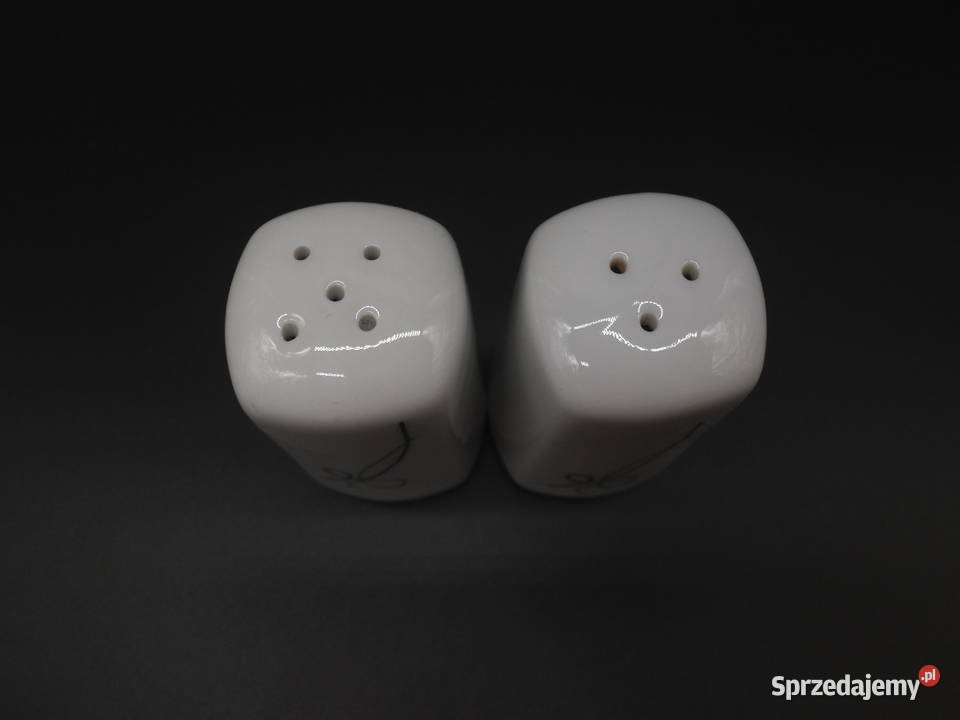 Porcelanowy zestaw solniczka z pieprzniczką Raszków