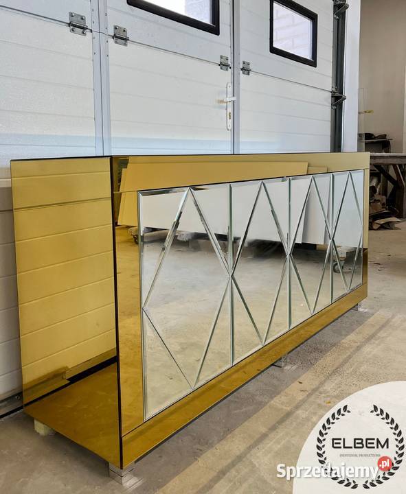 Złota lustrzana komoda Glamour 140cm Warszawa sprzedam