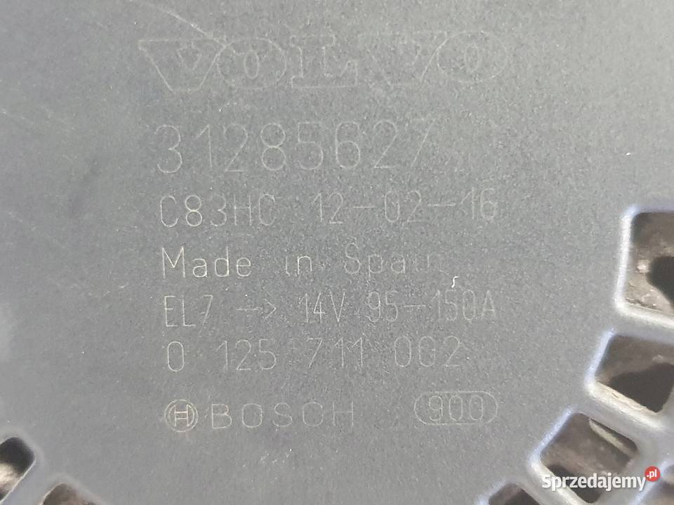 Volvo S60 II V70 III 20 D3 ALTERNATOR 31285627 Janów