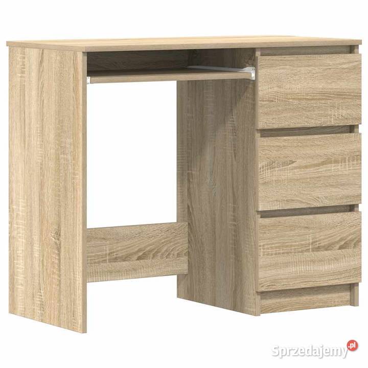 vidaXL Biurko dąb sonoma 90x45x76 płyta mazowieckie Warszawa