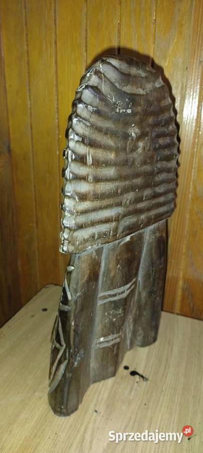 Fajna drewniana rzeźba Figurki i rzeźby Dom i Ogród