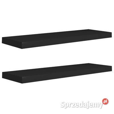 vidaXL Półki ścienne 2 czarne 80 x 235 x 38 Warszawa