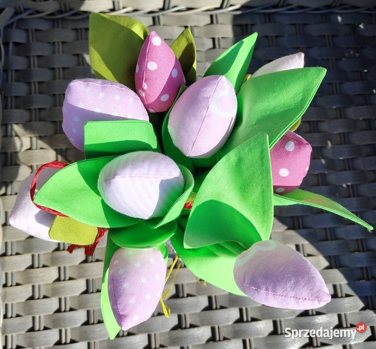 Tulipany z materiału Materiałowe kwiaty małopolskie Kraków