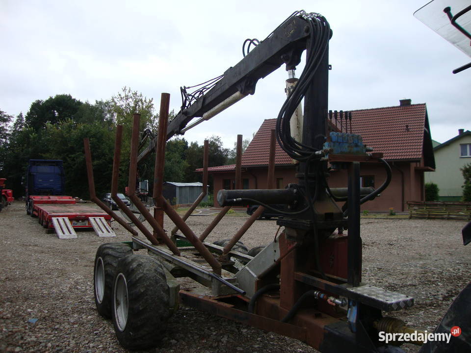 przyczepa do lasu leśna przyczepa z HDS Czaplinek