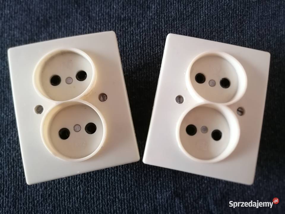 Gniazdko elektryczne podwójne podtynkowe łódzkie Łódź