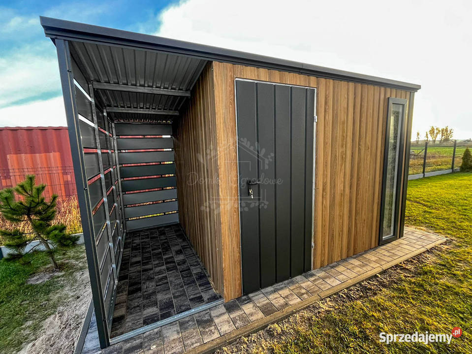 Schowek Domek ogrodowy 3x25m wiata drewnopodobny Domki narzędziowe Zamość