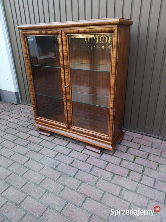 Witryna Biblioteka ARTDECO Orzech Unikat Stara