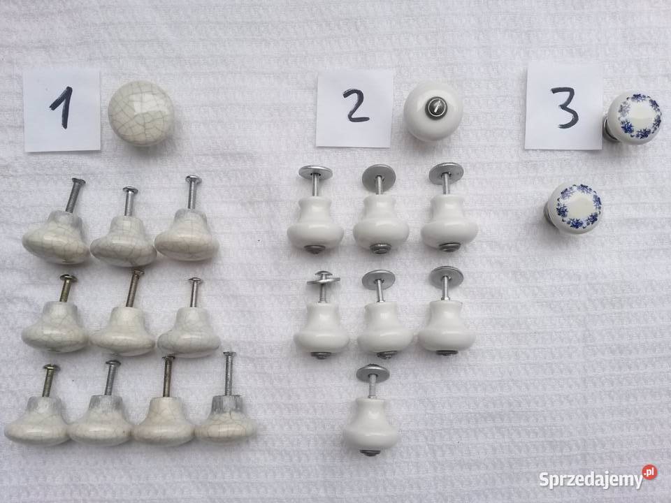 UCHWYTY MEBLOWE stare PRL mosiężne metalowe Warszawa