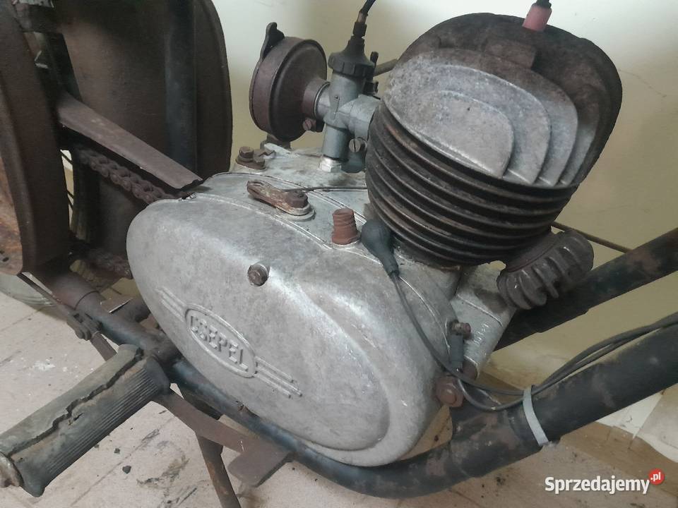 Csepel 125 wsk shl sokół motocykl z minionej Tychów Nowy
