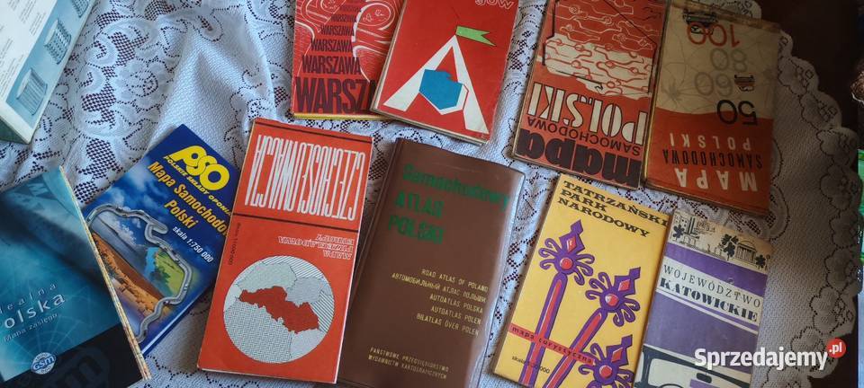 Mapy samochodowe i atlas PRL Sosnowiec