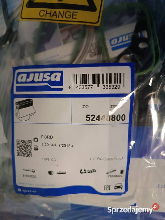 Zestaw uszczelek i uszczelka pod głowicą ford Tarnów