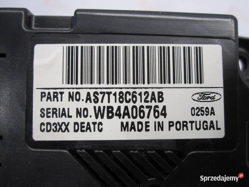 FORD MONDEO MK4 panel klimatyzacji AS7T18C612AB