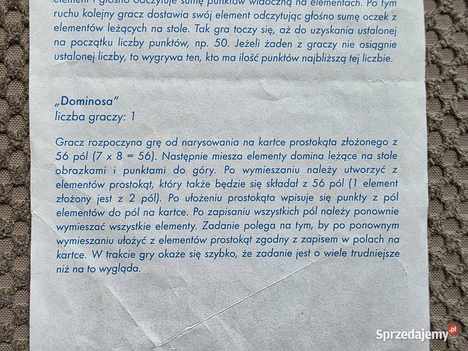 obrazkowe DOMINO zawody Kraków sprzedam