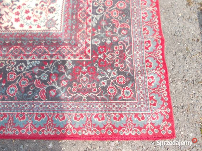 Stary duży dywan tkany 400 x 300 wełniany Bielsko-Biała