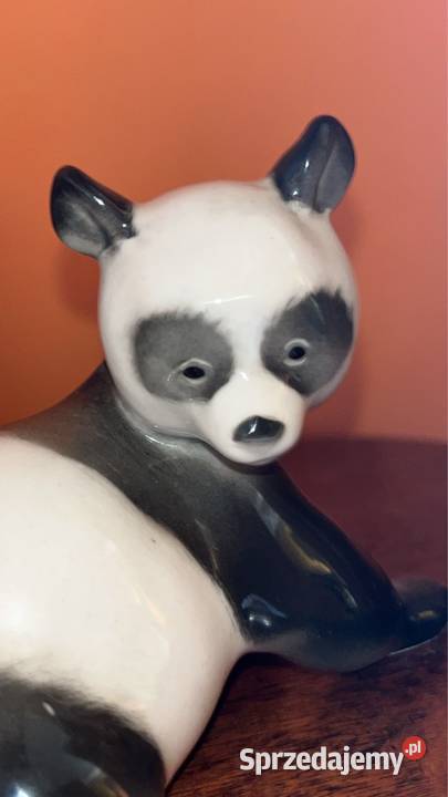 Panda Figurka bez sygnatury Z Lomonosov Gdańsk