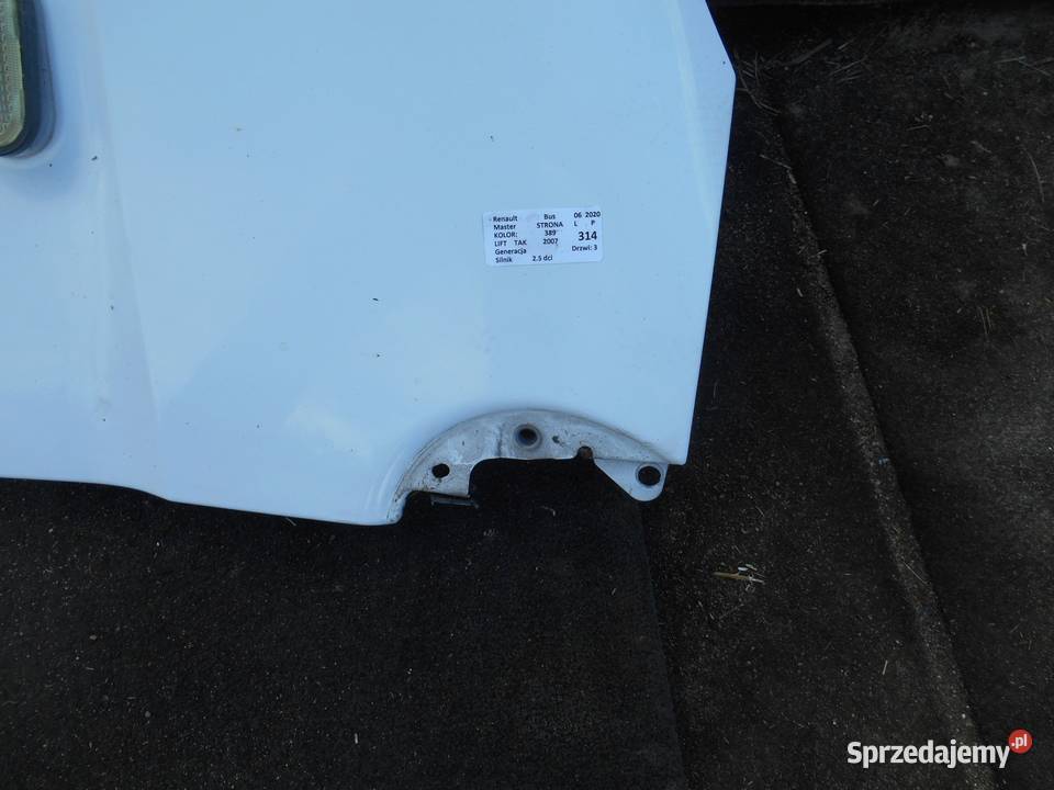 RENAULT MASTER II BUS LIFT 0389 BŁOTNIK PRZÓD osobowe Zbierkowo