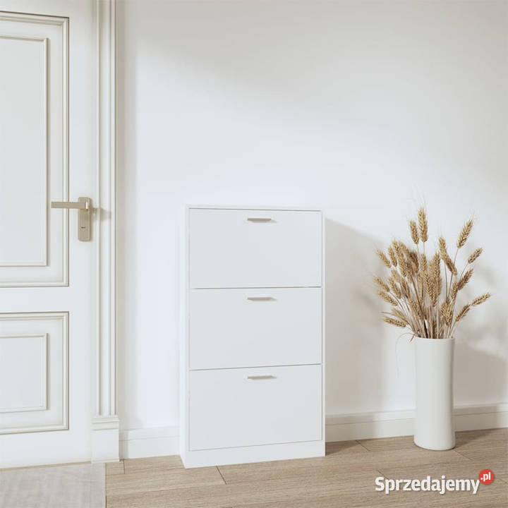 Szafka na buty biały 59x17x108 materiał mazowieckie Warszawa