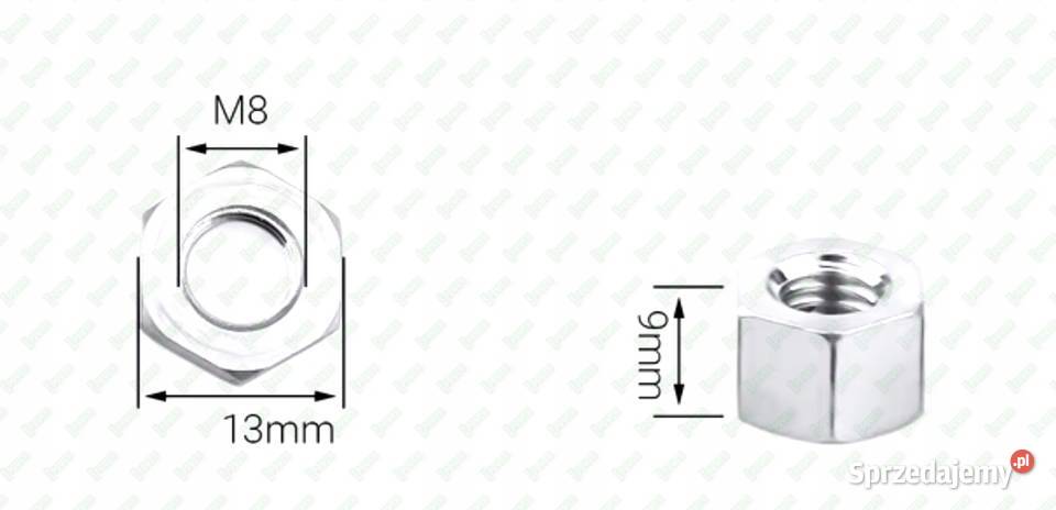 M8X9 ALUMINIOWA NAKRĘTKA ZŁĄCZNA PRZEDŁUŻANA sprzedam
