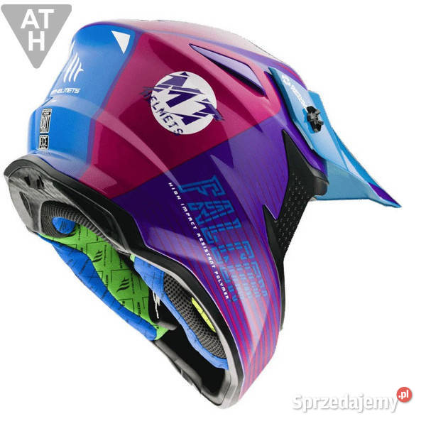 KASK MT CROSS RÓŻOWO NIEBIESKI SM AUTOTECH Mrągowo