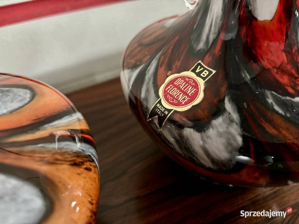 Para szkalnych wazonów włoskich Opaline dolnośląskie Wrocław