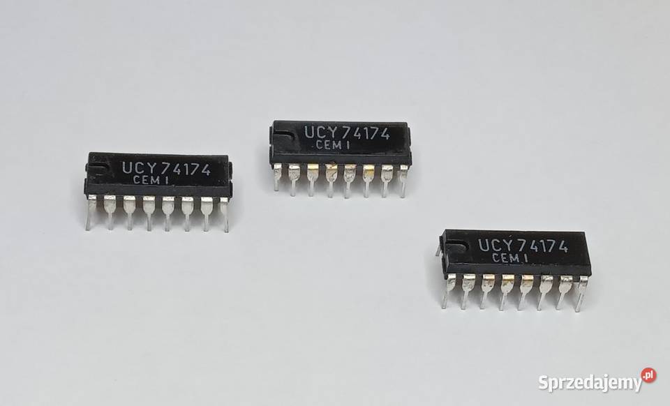 Układ scalony UCY74174 Unitra CEMI pomorskie Gdańsk