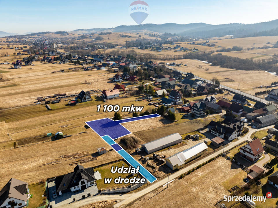 DZIAŁKA BUDOWLANA PODWILK POZWOLENIE NA BUDOWĘ 23m małopolskie