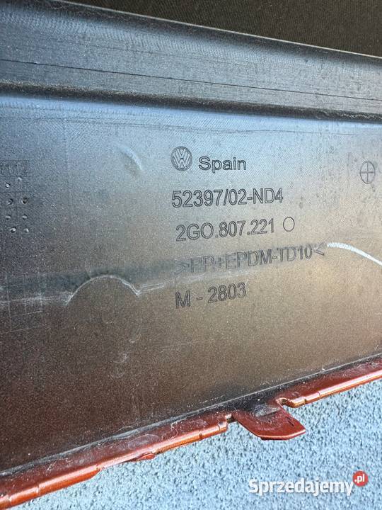 Volkswagen OE 2G0807221 zderzak przód VW Polo VI Mirsk