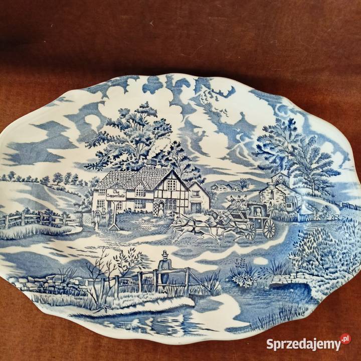 Duża patera owalna ENGLAND Mikołów